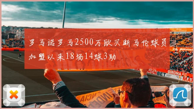 罗马诺罗马2500万欧买断马伦球员加盟以来18场14球3助